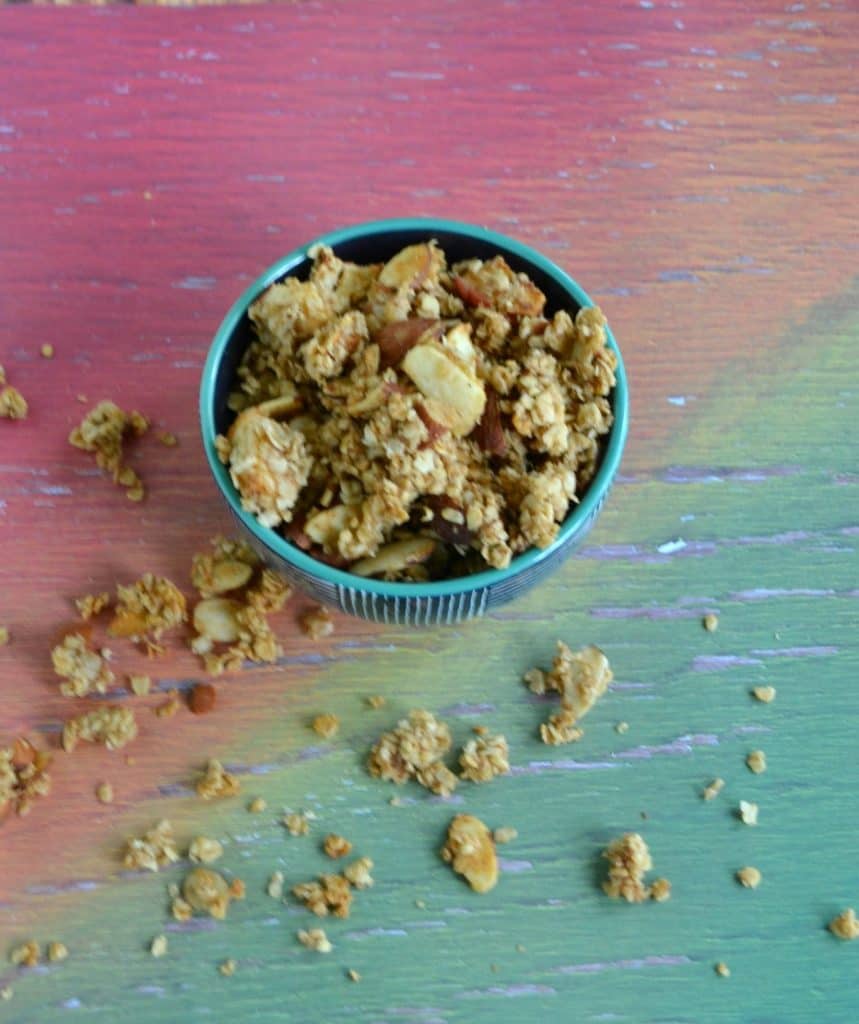 Apple Pie Granola is perfect on top of yogurt or as a snack!