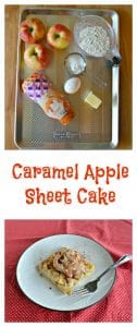 Everything you need to make Caramel Apple Sheet Cake