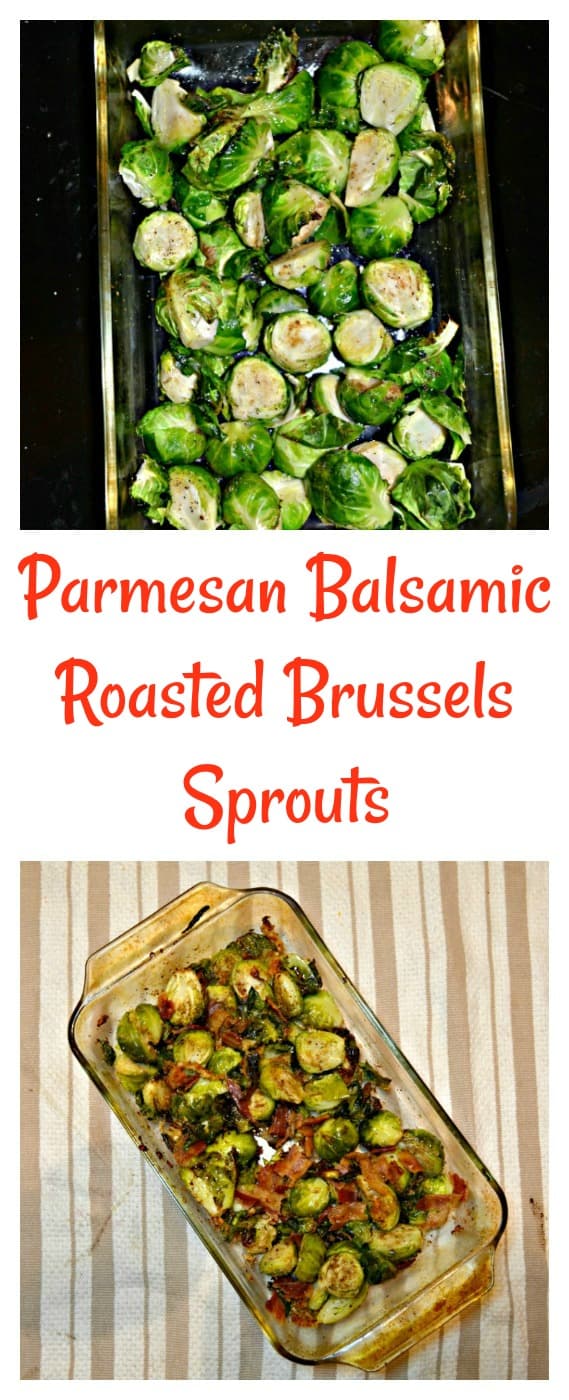 It's easy to make Parmesan Balsamic Roasted Brussels Sprouts