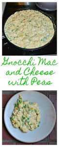It's easy to make a gooey and delicious Gnocchi Mac and Cheese with Peas