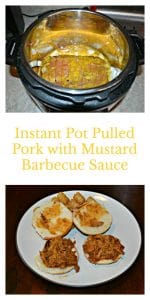 Make this easy and delicious Instant Pot Pulled Pork with Mustard BBQ Sauce