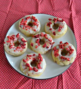 These Strawberry Lemon Baked Donuts are bursting with flavor