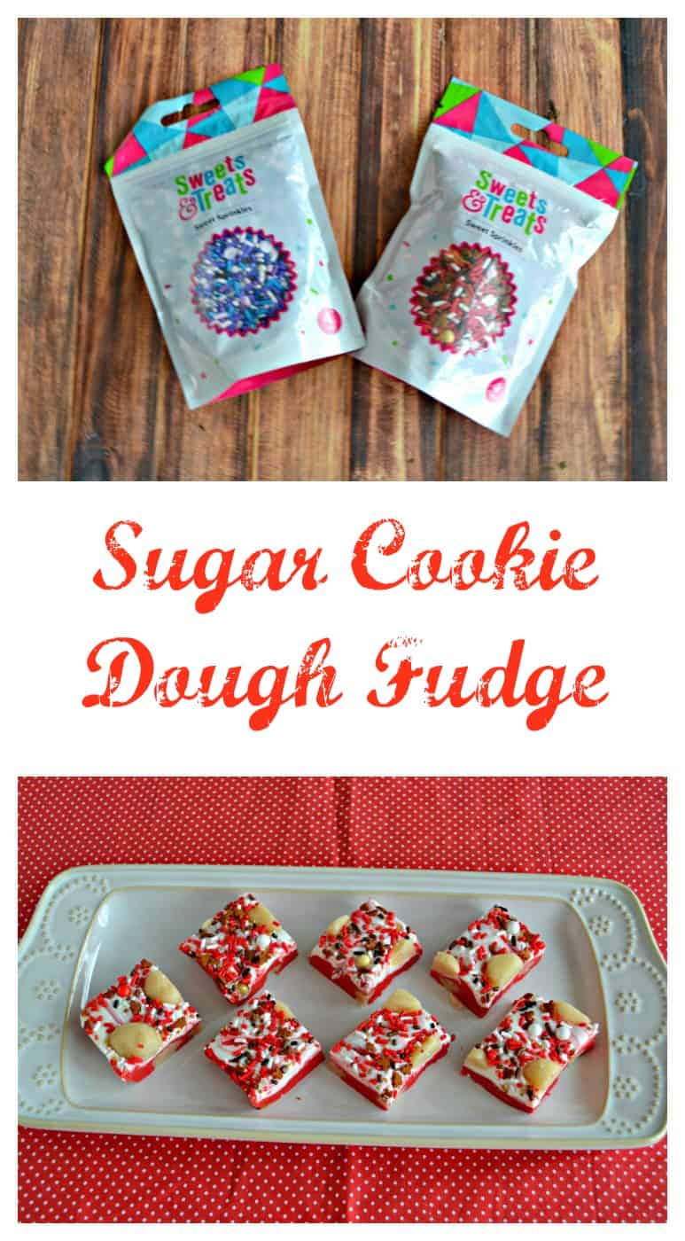 White Christmas Sugar Cookie Dough Fudge #ChristmasSweetsWeek - Hezzi-D ...