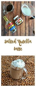 Everything you need to make a Salted Nutella Latte