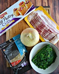 Everything you need to make Bacon Swiss Cups!