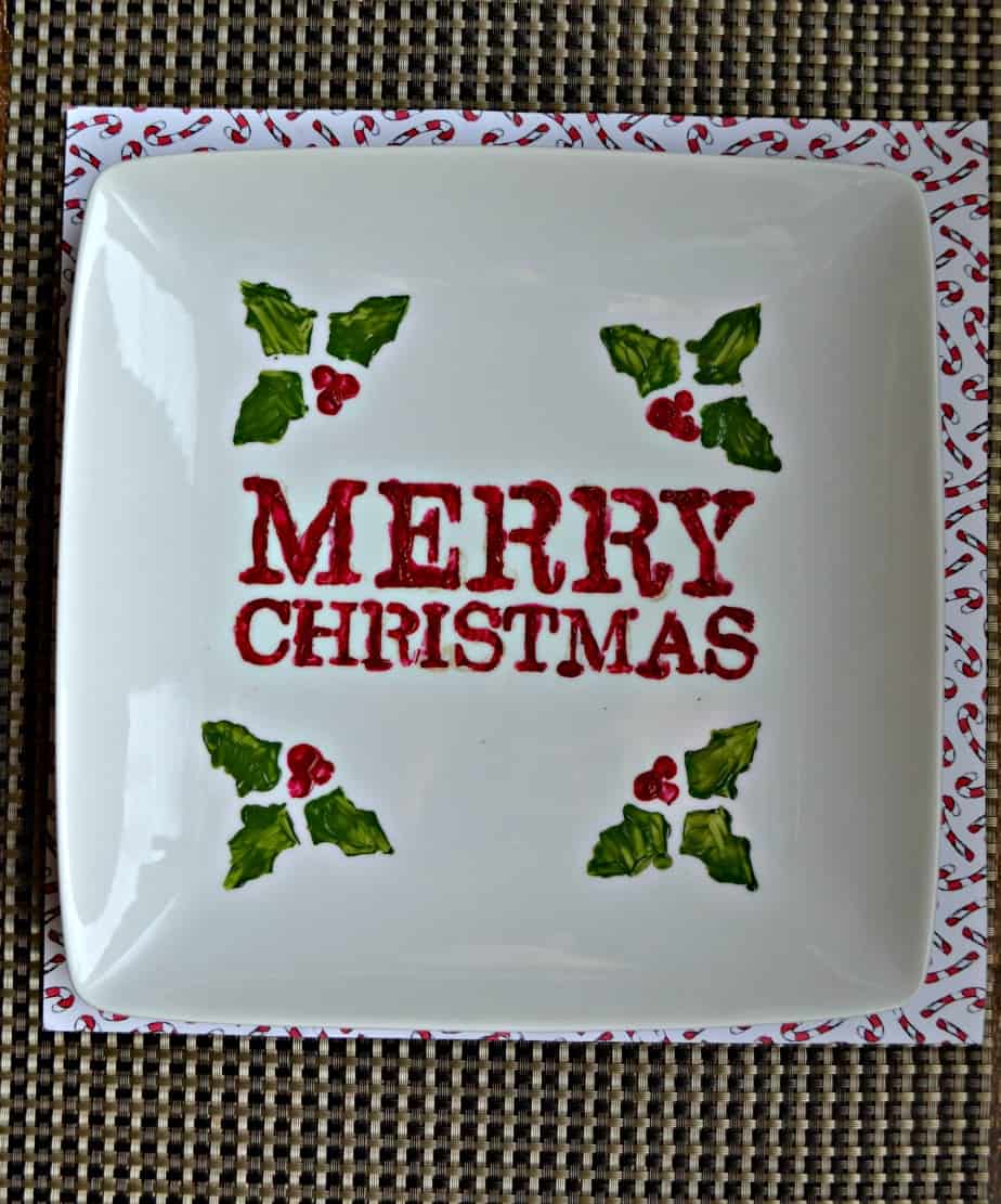 DIY Christmas Cookie Plates