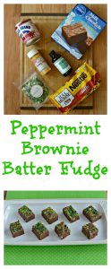 It's so easy and fun to make Peppermint Bownie Batter Fudge for St. Patrick's Day!