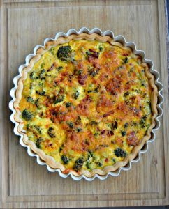 Broccoli and Cheddar Quiche is a simple but delicious meal.