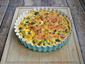 Broccoli and Cheddar Quiche is great as a brunch entree or even for dinner!