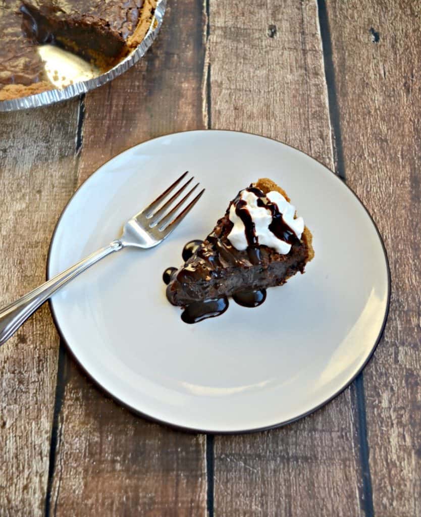 Grab a fork and dig into this decadent Brownie Pie