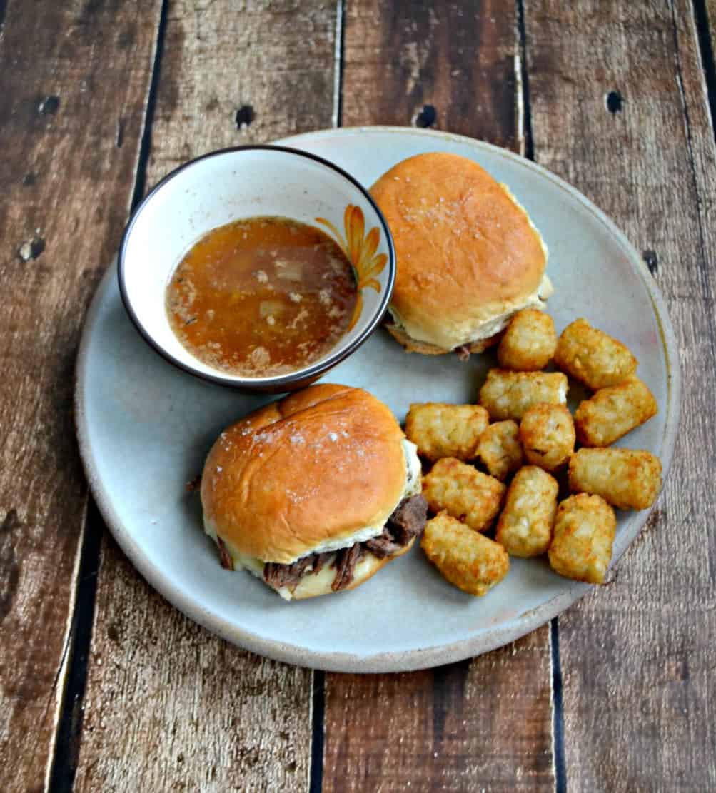 French Dip Sliders (Slow Cooker and Instant Pot Directions)