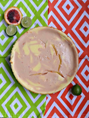 I can't get enough of this sweet and tart Blood Orange Margarita Cheesecake