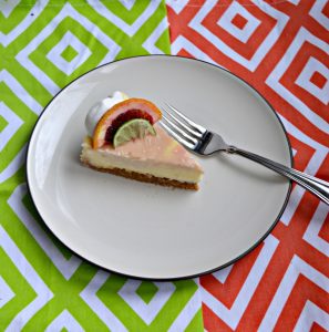 Grab a fork and take a bite of this creamy Blood Orange Margarita Cheesecake