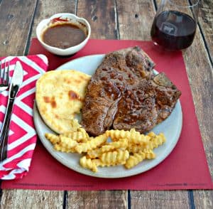 Red wine, chocolate, and coffee on a steak? Oh yeah! This Coffee Rubbed Porterhouse with Red Wine Chocolate Sauce will blow you away!