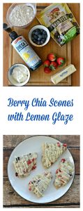 Everything you need to make Berry Chia Scones with Lemon Glaze