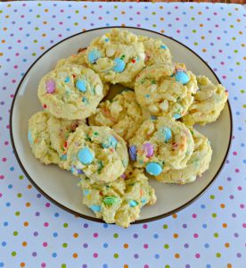Kids will love the fun colors in these Easter M&M's Cookies!
