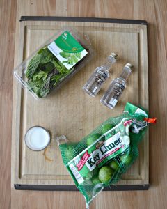 Everything you need to make a Key Lime Pie Mojito!