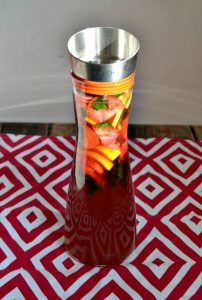 Refreshing Strawberry Hibiscus Iced Tea is perfect for brunch!