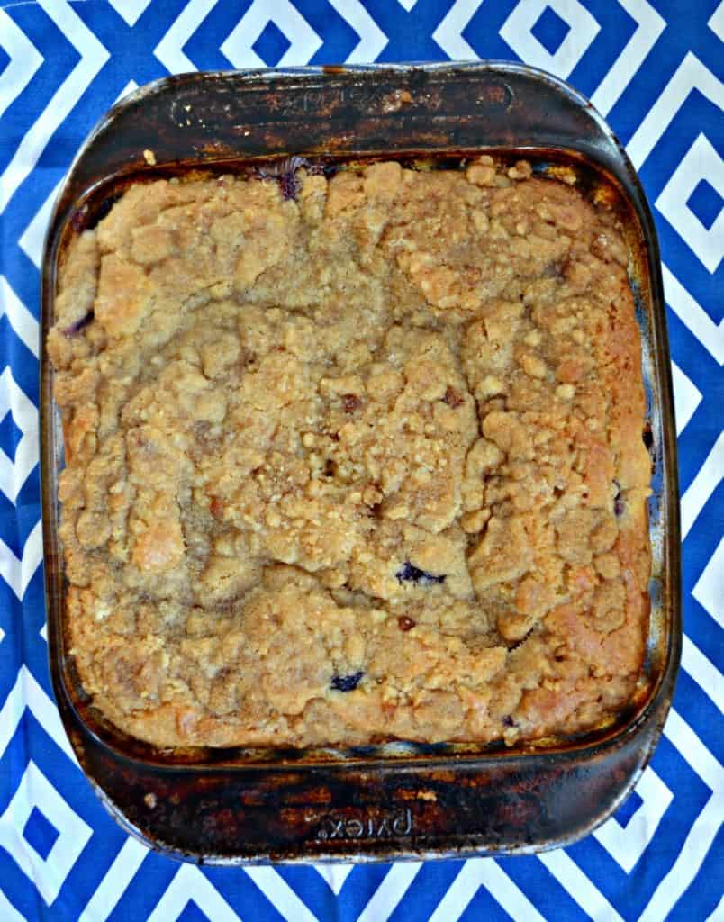 Bake up a batch of this Blueberry Yogurt Coffee Cake for breakfast.