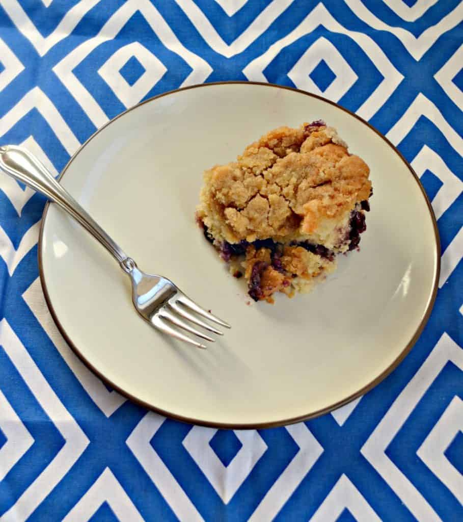 Vegan Blueberry Yogurt Coffee Cake is greaat for breakfast or a snack!