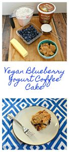 Need an easy vegan breakfast or brunch? Check out my Vegan Blueberry Yogurt Coffee Cake!