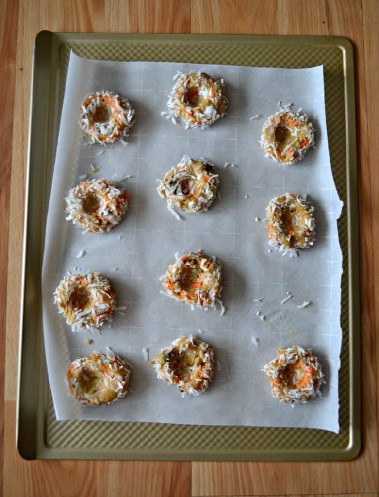 Carrot Cake Bird's Nest Cookies