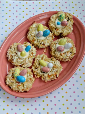 You'll love the flavor and look of these Carrot Cake Bird's Nest Cookies!