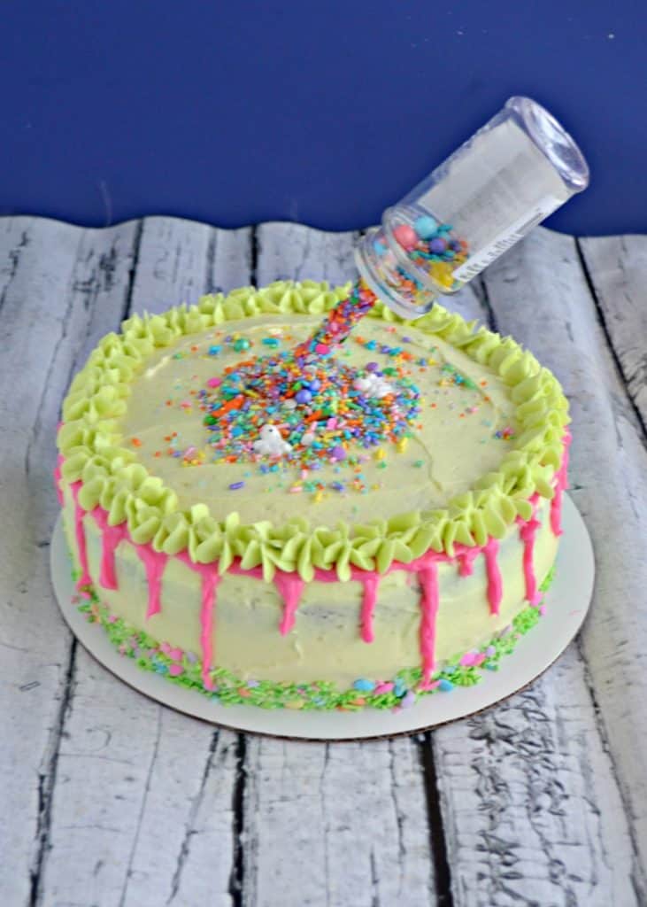 Welcome Spring Anti-Gravity Drip Cake