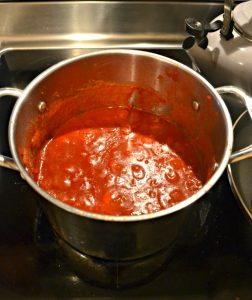 This homemade sauce is perfect with lasagna!