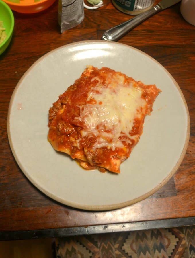 This simple but flavorful lasagna is one of the best I've had!