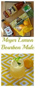 Everything you need to make a Meyer Lemon Bourbon Mule