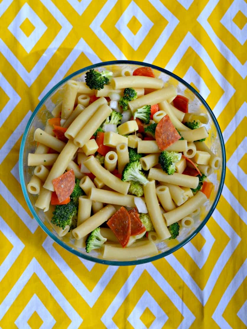 I love the bright flavors in this Pasta Salad with Lemon Flax Oil Dressing