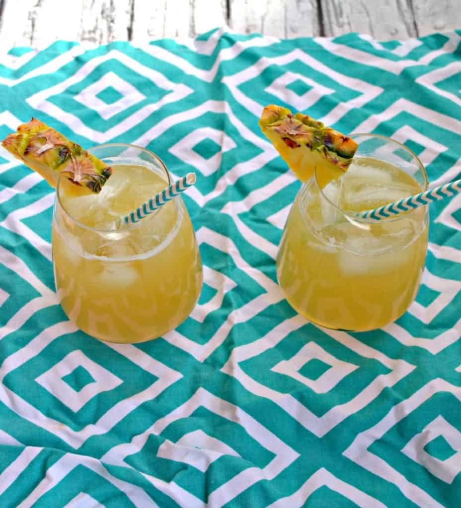 I love the sweet, tart, and spiced flavor in this Spiced Pineapple Mule