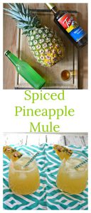 Everything you need to make a Spiced Pineapple Mule