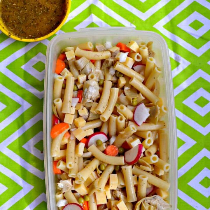 Hop into spring with this colorful Spring Pasta Salad filled with veggies!