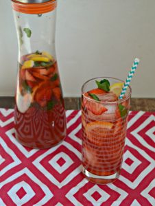 Sip on this refreshing Strawberry Hibiscus Iced Tea!