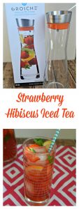 It's easy to make delicious Strawberry Hibiscus Iced Tea