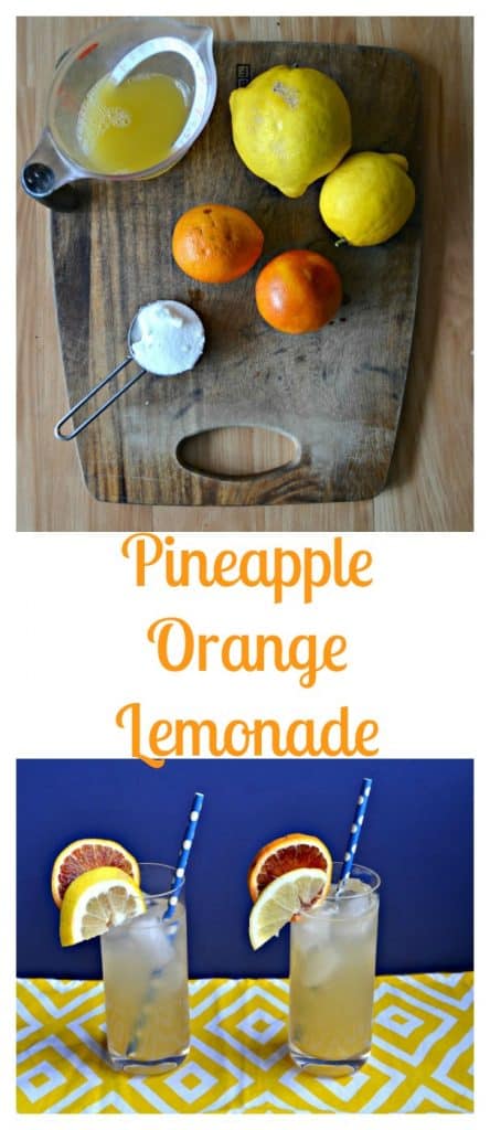 Everything you need to make a refreshing Pineapple Orange lemonade!