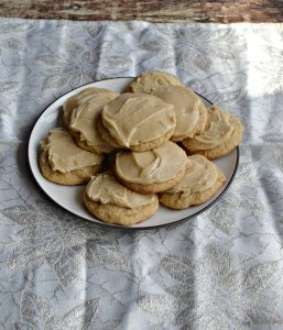 Soft Brown Sugar Cookies with Caramel Frosting