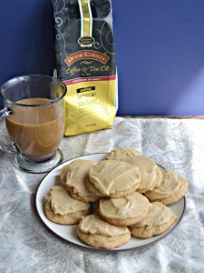 It doesn't get much better than Frosted Brown Sugar Cookies with a mug of Door County Coffee