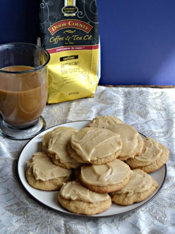 Grab a cup of coffee and one of these soft Frosted Brown Sugar Cookies