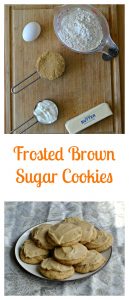 It's easy to make Frosted Brown Sugar Cookies