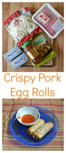 Everything you need to make Crispy Pork Egg Rolls