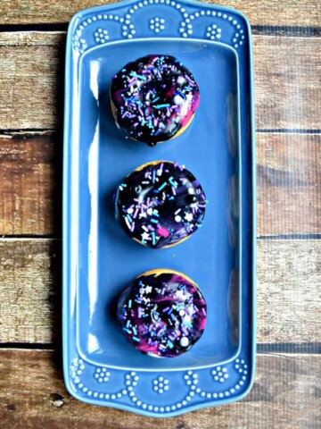 My family can't get enough of these fun Galaxy Donuts with sprinkles!