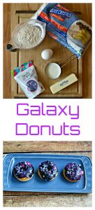Everything you need to make Galaxy Donuts