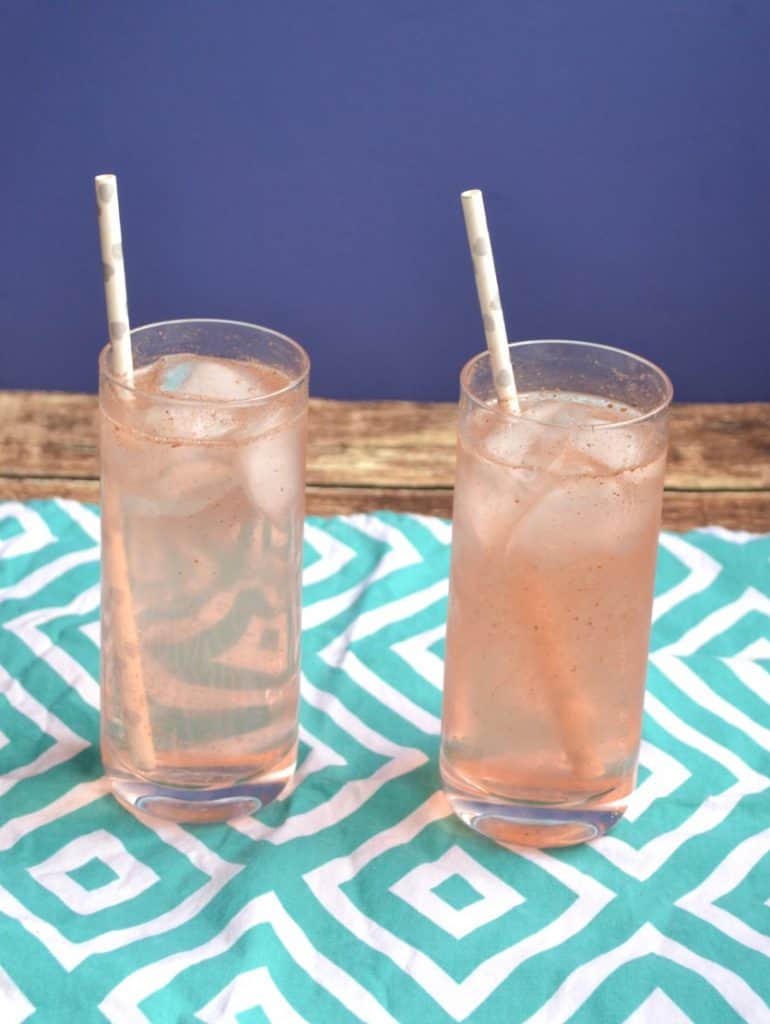 Hate how sweet store bought soda is? Make your own Peach Guava Italian Soda at home!