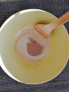 A bowl of brown butter.