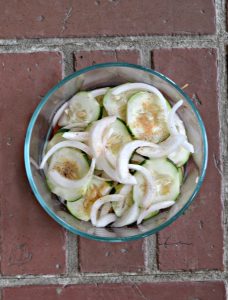 This fresh and easy to make Cucumber Onion Salad is a delicious summer side dish!