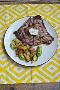 Fire up the grill and make these Grilled Porterhouse Steaks with Garlic Herb Compound Butter