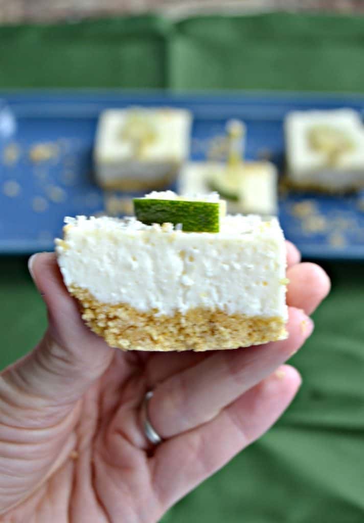 One bite and you'll be hooked on these Icebox Margarita Cheesecake Bars